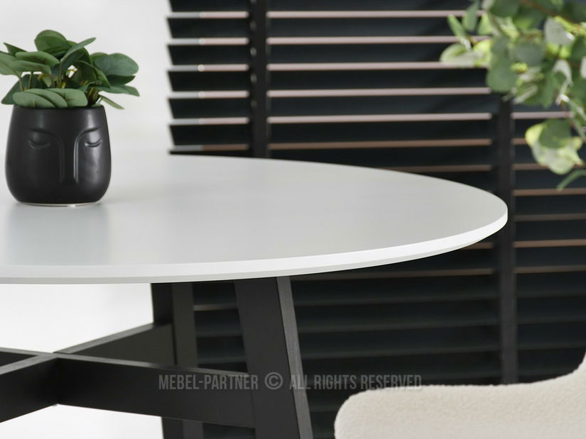 Blagovaonski stol Croc (bijela + crna)