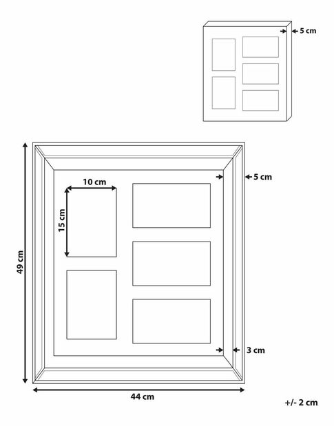 Fotorámik SANA (strieborná) (5 fotografií)