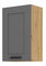 Dulap superior de bucătărie Lucid 45 G 72 1F (Stejar artisan + dustgrey)