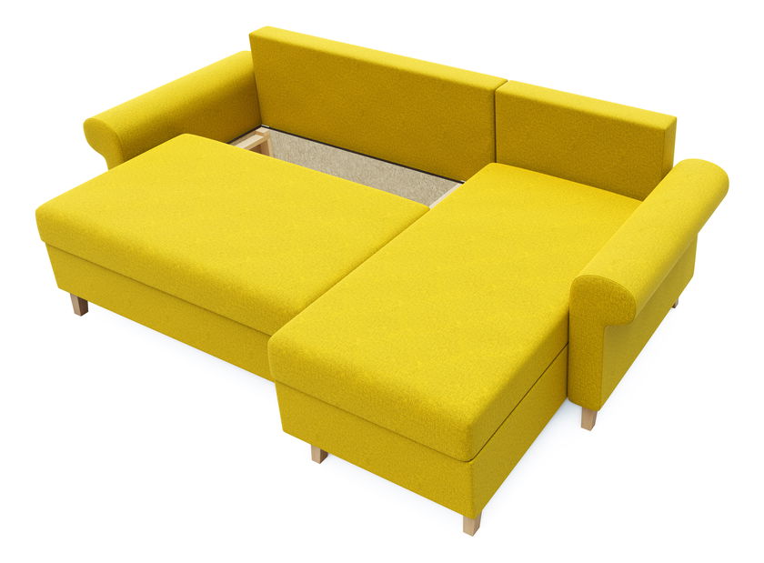Rohová sedačka Ostrol (žltá) (P)