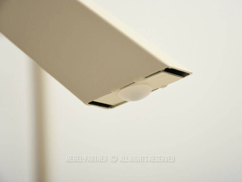 PC stolík Desiguo (popolaváo béžová + krémová)