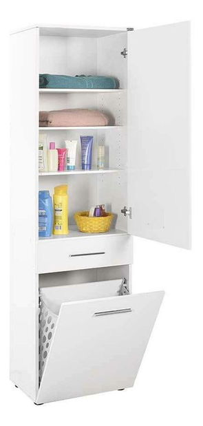 Visoki kupaonski ormarić Adorella 1 (bijela)