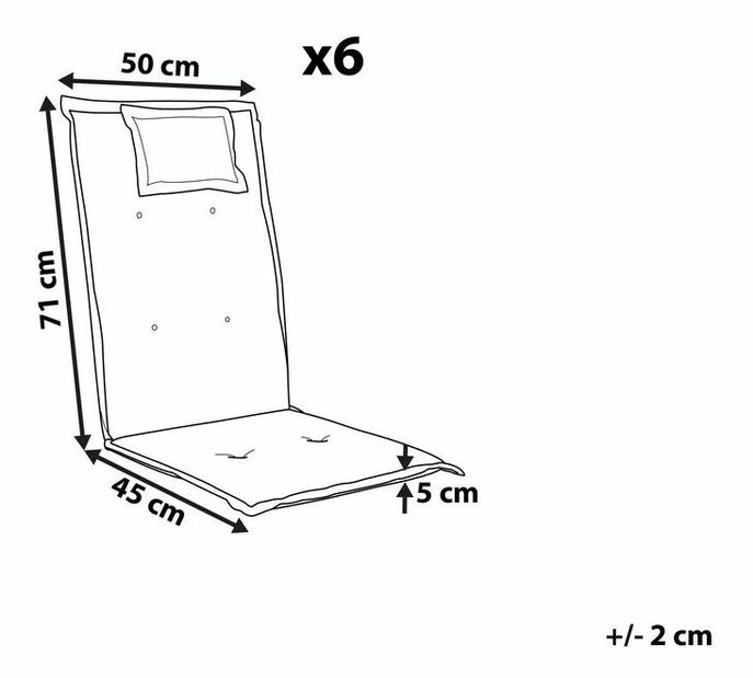Set 6 perne Tosca (gri)