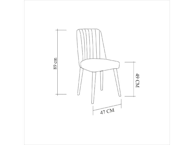 Set mobilier sufragerie Dobuse 2 (pin atlantic + alb + gri) (pentru 4 persoane)