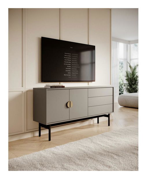 TV ormarić/stolić Stellia S1 (cappuccino + crna)