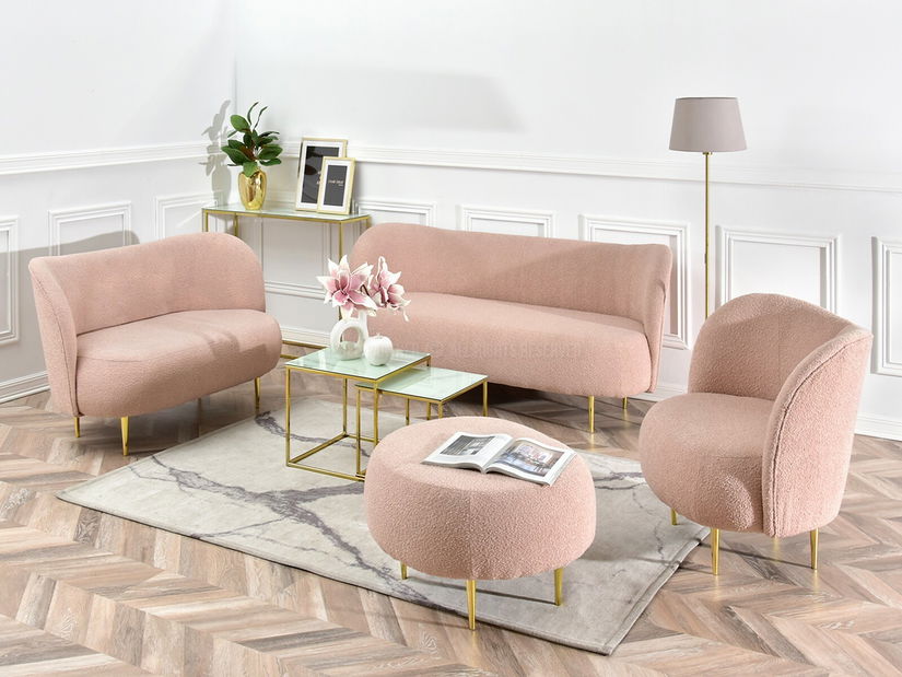 Kétszemélyes kanapé Cadmio 2 (arany)