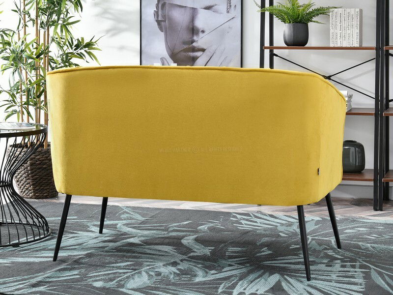 Sofa Etimee S (žuta + zlatna)