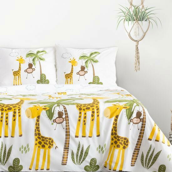 Posteľná bielizeň 200x160 cm Giraffe (komplet s obliečkami na vankúše) *výpredaj