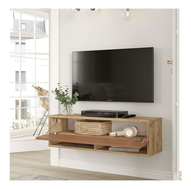 TV asztal/Szekrény France 13 (atlanti fenyő + tégla) 