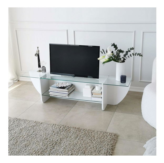 Masă TV Dukoki (alb) 