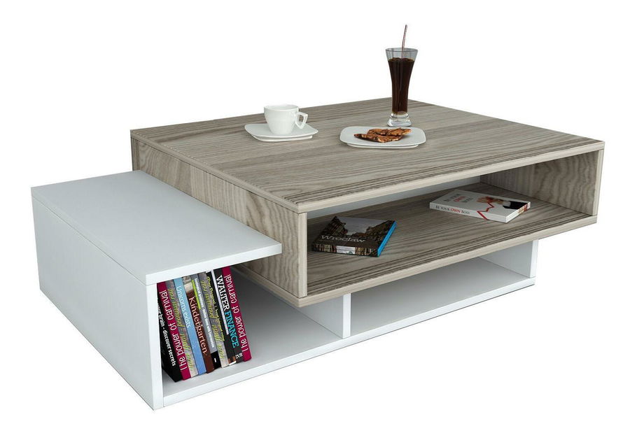 Stolić za kavu Taul (bijela + bordo)