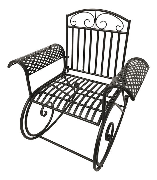 Záhradné hojdacie kreslo Flamanda (čierna)