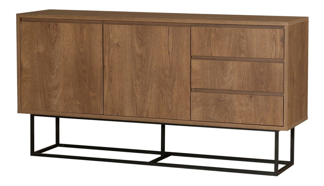 Set mobilier living Laxi 15 (nuc + negru)