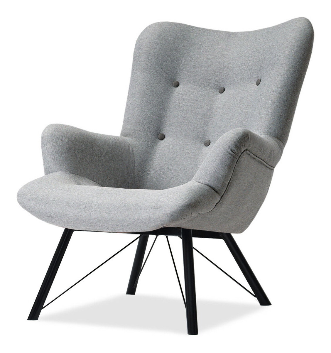 Relaxačné kreslo Dawntawn (sivá + čierna)