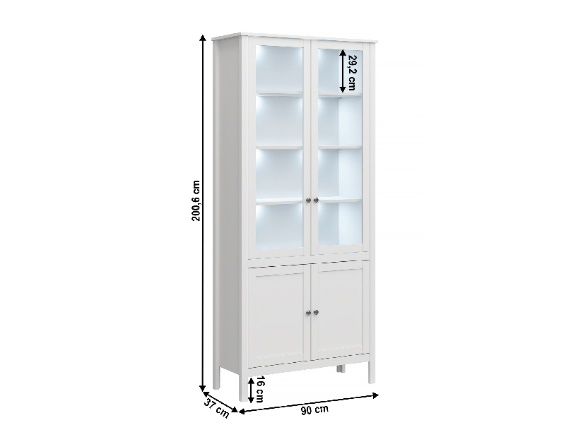 Vitrina Otis 2d2w (bijela)