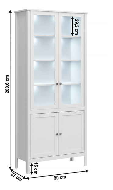 Vitrina Otis 2d2w (bijela)