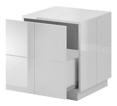 Nočný stolík Rojan (biela)