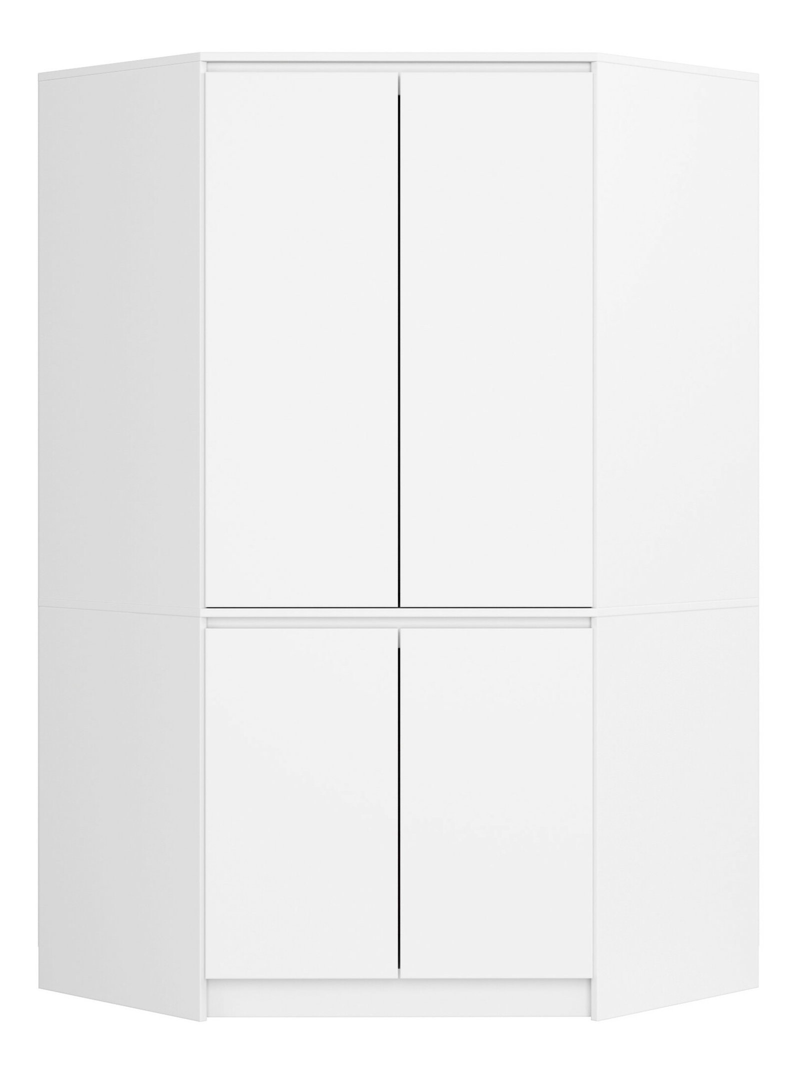 Dulap de haine de colț Sumergible (alb)