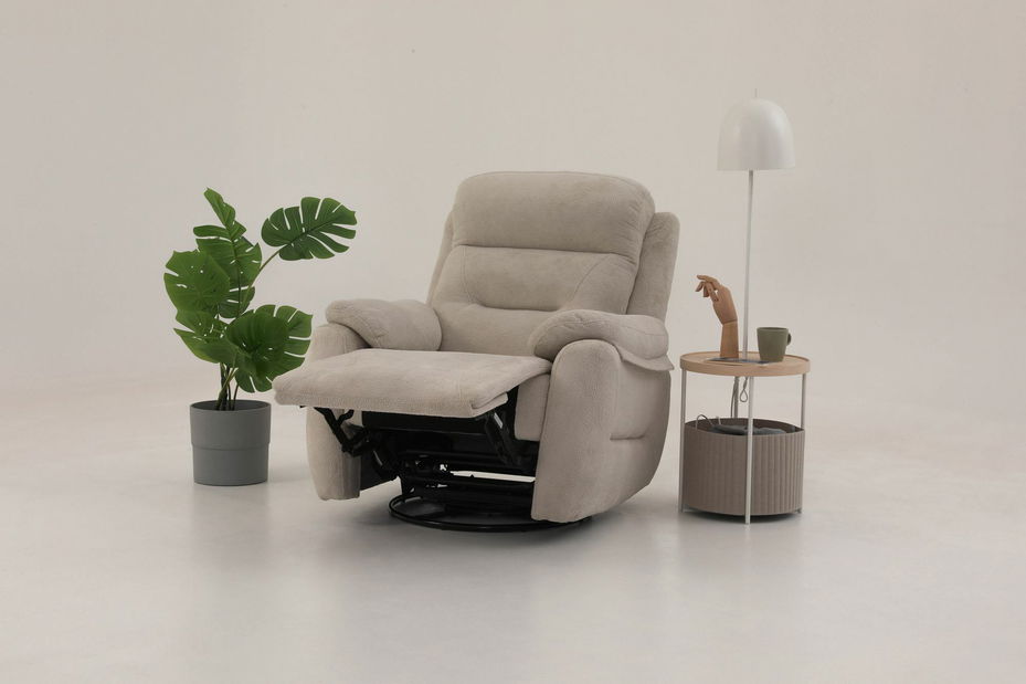 Polohovateľné kreslo Comforto M (krémová)
