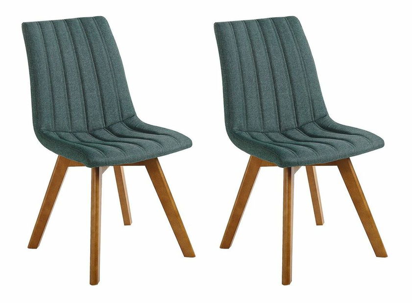 Set 2 ks. jedálenských stoličiek Camilla (buk + tmavozelená)