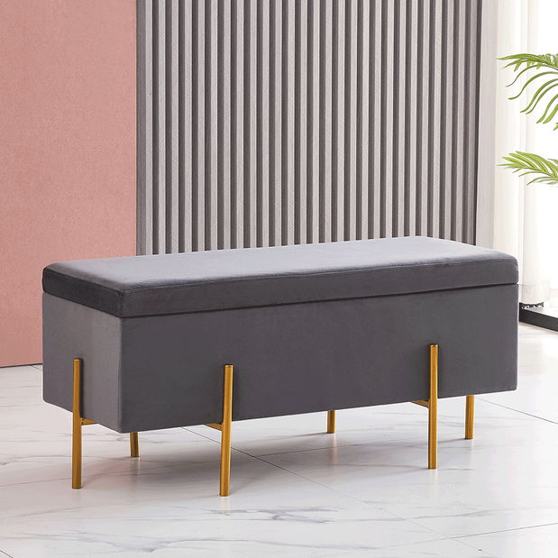 Tabure Felicia (siva + zlatna)