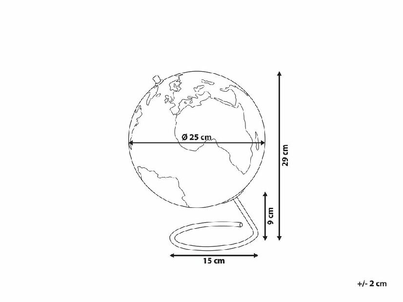 Globus 29 cm CARUTO (crna)