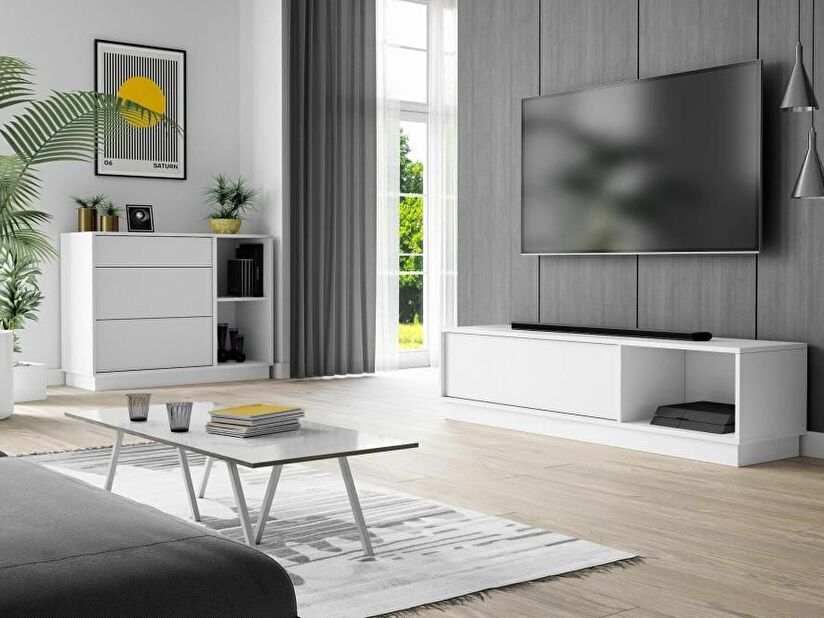 TV asztal/szekrény Freja 1 (fehér)