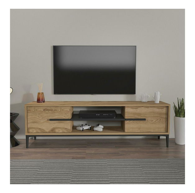 TV ormarić Eslametta (hrast + crna)