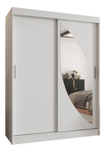 Dulap de haine 150 cm Milain (alb)