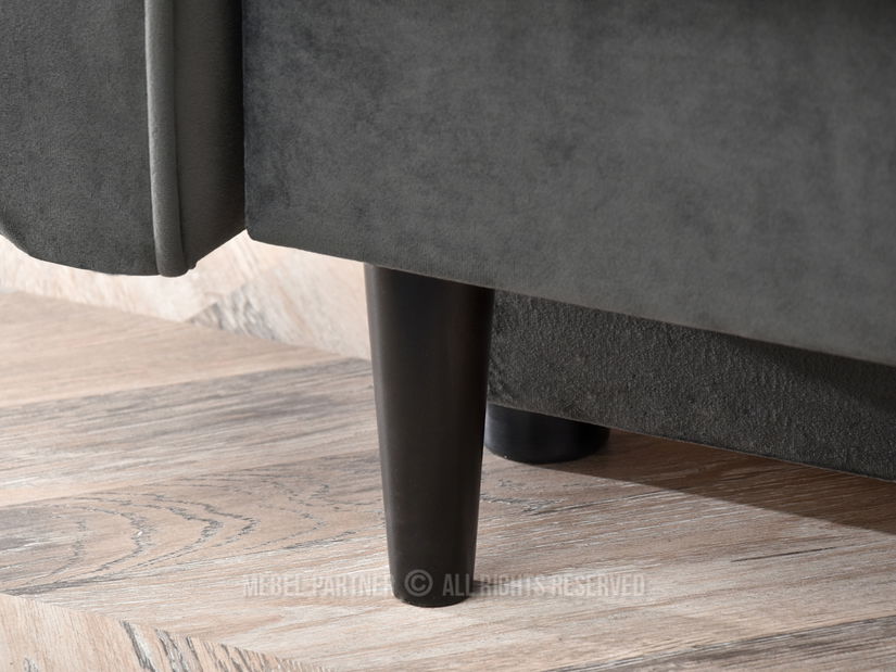 Kétszemélyes kanapé Lirica (fekete)