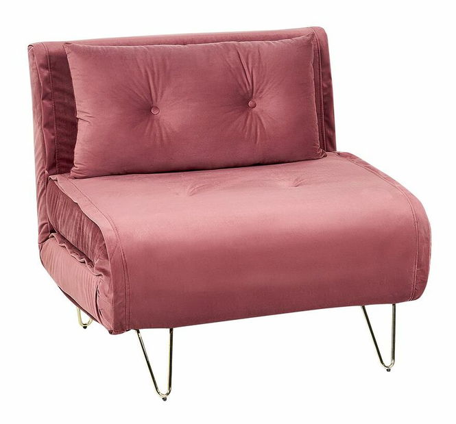 Rozkladacie kreslo Vignette (ružová) 