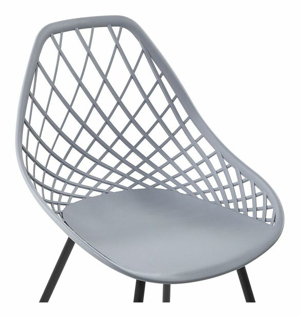 Set 2 buc. scaune de sufragerie CANOR (gri deschis)