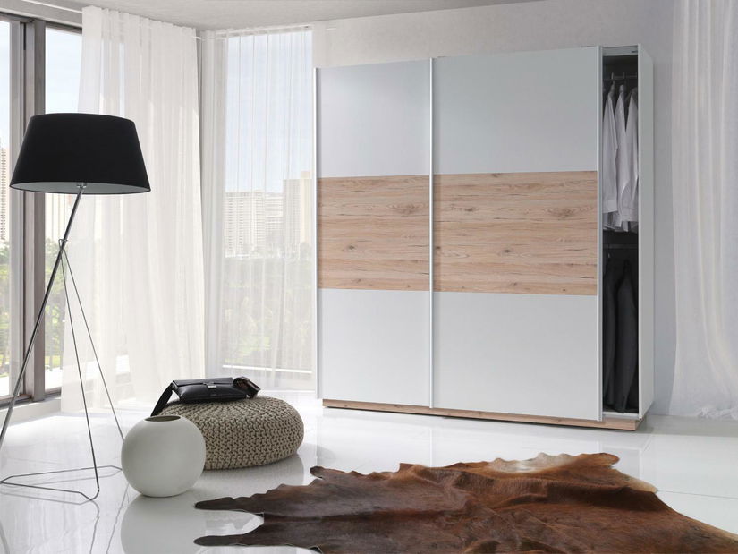 Šatníková skriňa Maldon (biela + san marino)