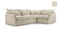 Rohová sedačka Eldia (P) (béžová)