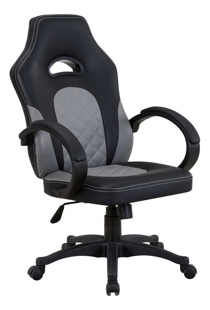 Fotoliu de birou Naseby (negru + gri)