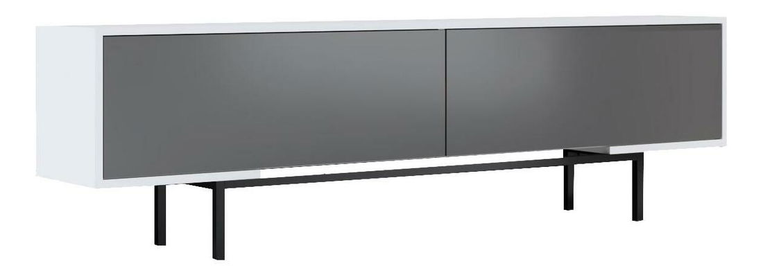TV asztal/Szekrény Flair 3 (antracit + fehér + fekete) 