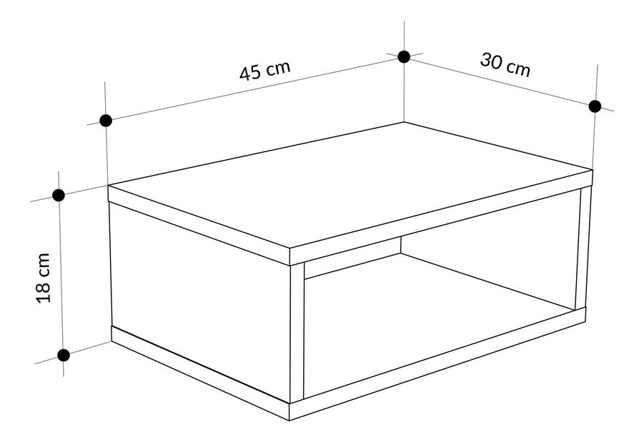Noptieră Bricen (bej-gri)