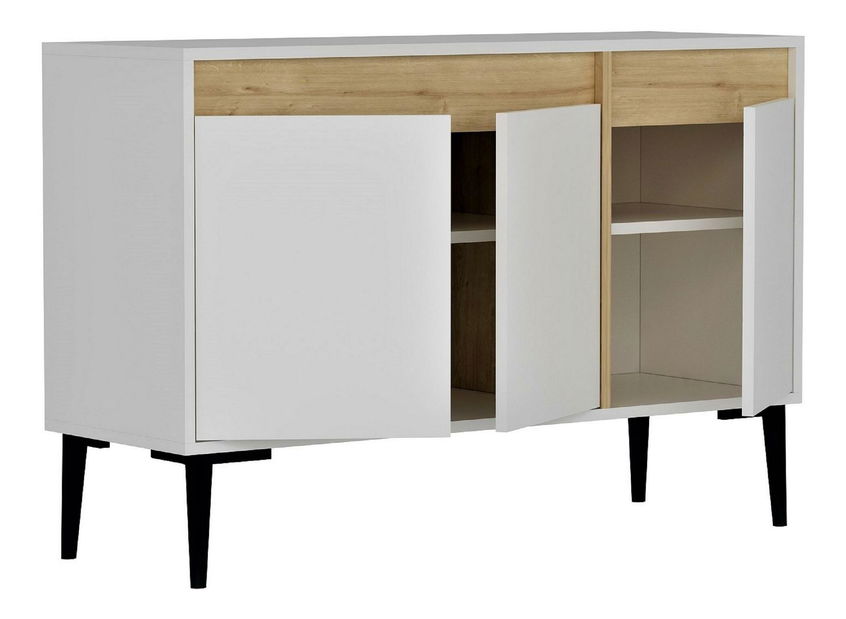 Skrinka Kasuma (biela + dub zafírový) 