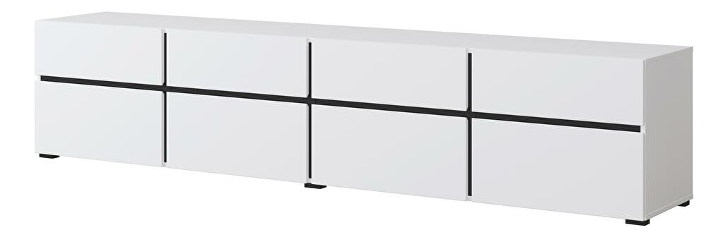 TV stolík/skrinka Crossroad W40 (čierna + biela)