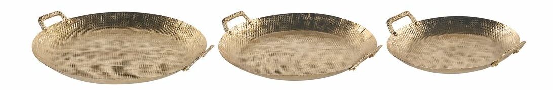 Set 3 ks podnosov Deora (zlatá)