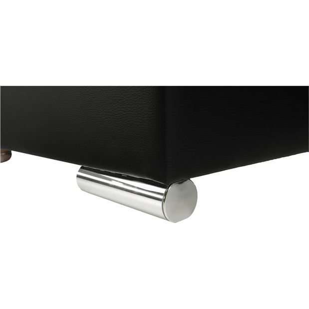 Sarokkanapé Emily kicsi (fekete + szürke) (B)