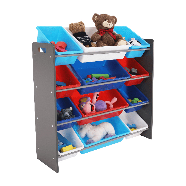 Organizator za igračke Kinder 1 (šareno + siva)