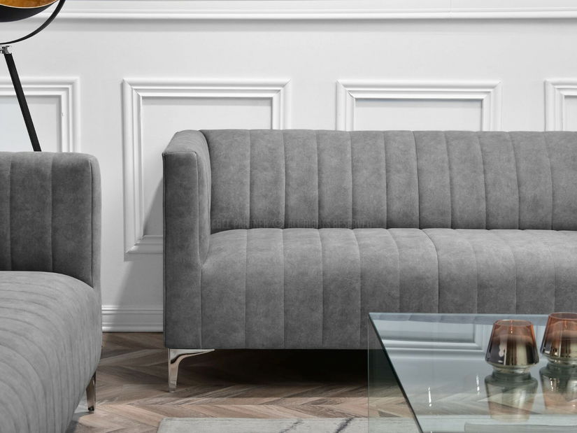 Canapea două locuri Recalentada (gri)