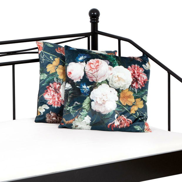 Fém ágy 90x200 Bakarissa (matt fekete)