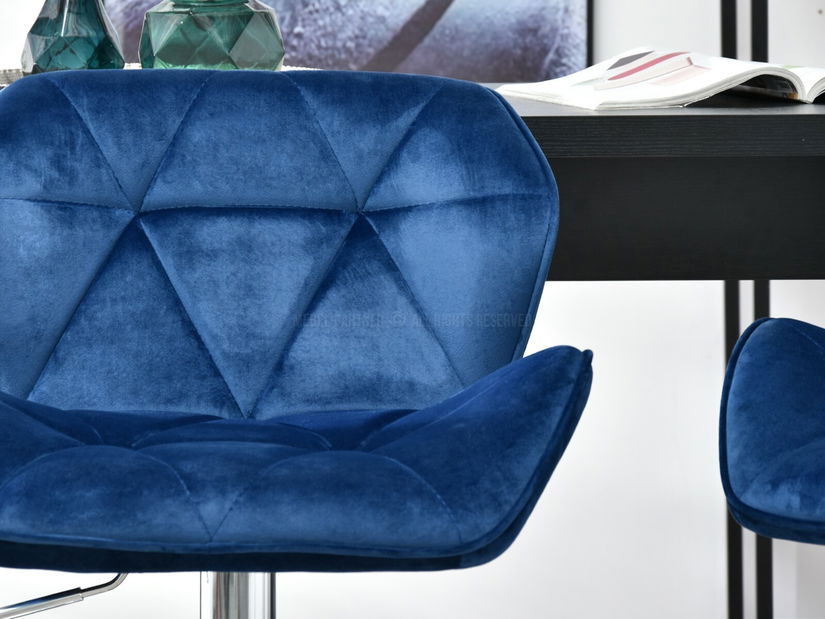 Scaun Huhu (albastru marin + negru)