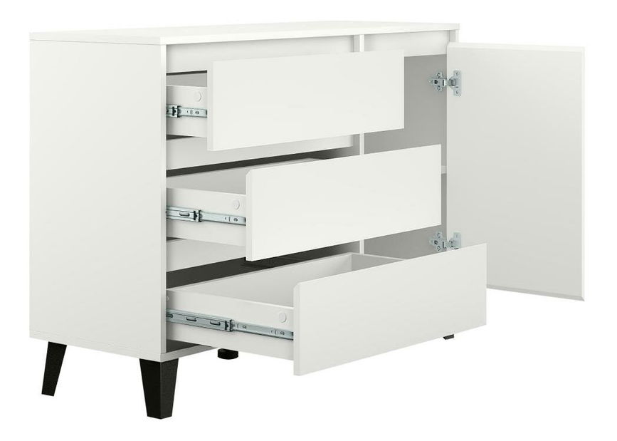 Comodă Brisas 1 (alb + negru) 