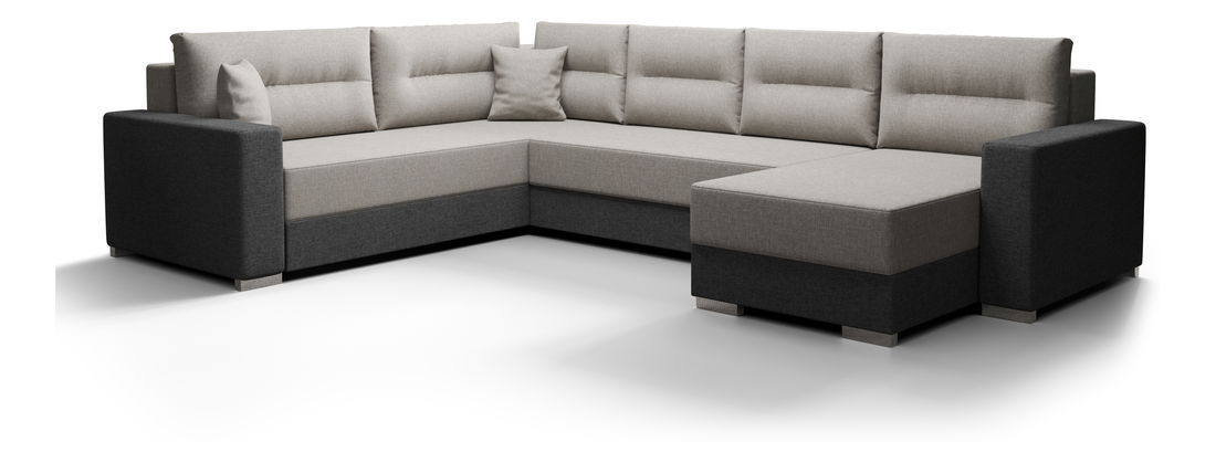 Colțar în formă de U Glide 3 (Gri + Negru) (S)