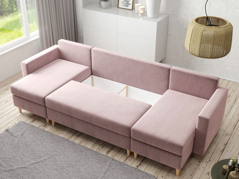 Rohová sedacia súprava U Lover (sivá)