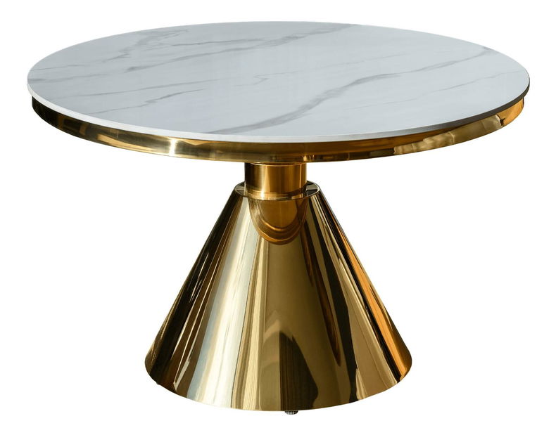 Măsuță cafea Greys 2 (auriu + marmură albă)