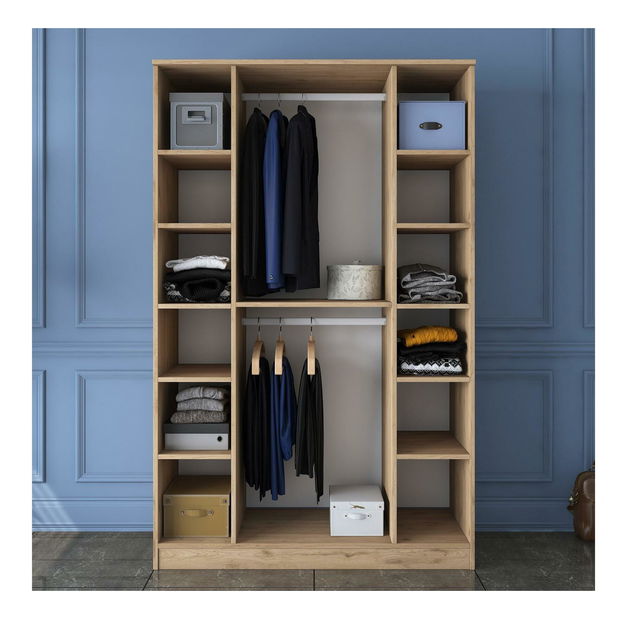 Ruhásszekrény Bafaretta 16 (dió + fehér)